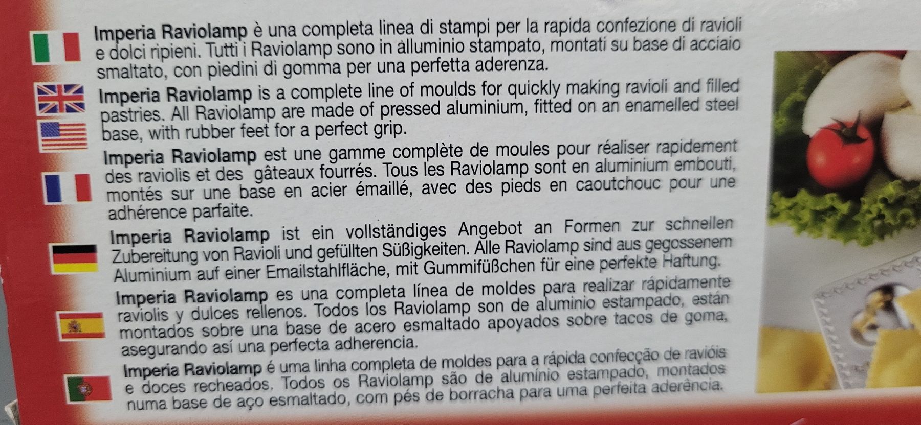 Elettrodomestici da cucina: Imperia Raviolamp Cuoricini, Herz Ravioli, Neu – Nuovo e nell'imballaggio originale da Figino venduto da mayam63 6
