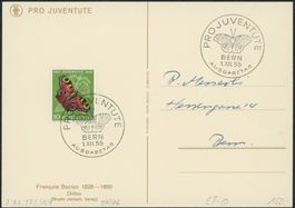 1955 - Pro Juventute Karte - FDC - Ersttag Stempel ET