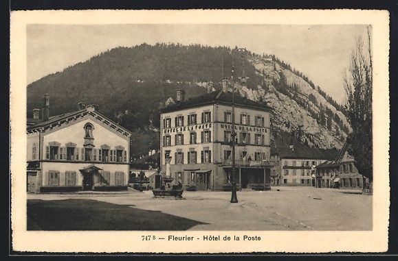 Cartoline postali: AK Fleurier, Hotel de la Poste – Usato da Berlin venduto da bartko-reher