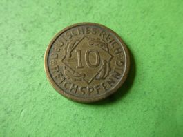 Dt. Reich 1925 G, 10 Reichspfennig
