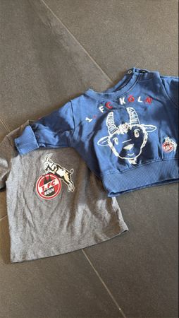 1. FC Köln Set Pullover und T-Shirt blau grau 74