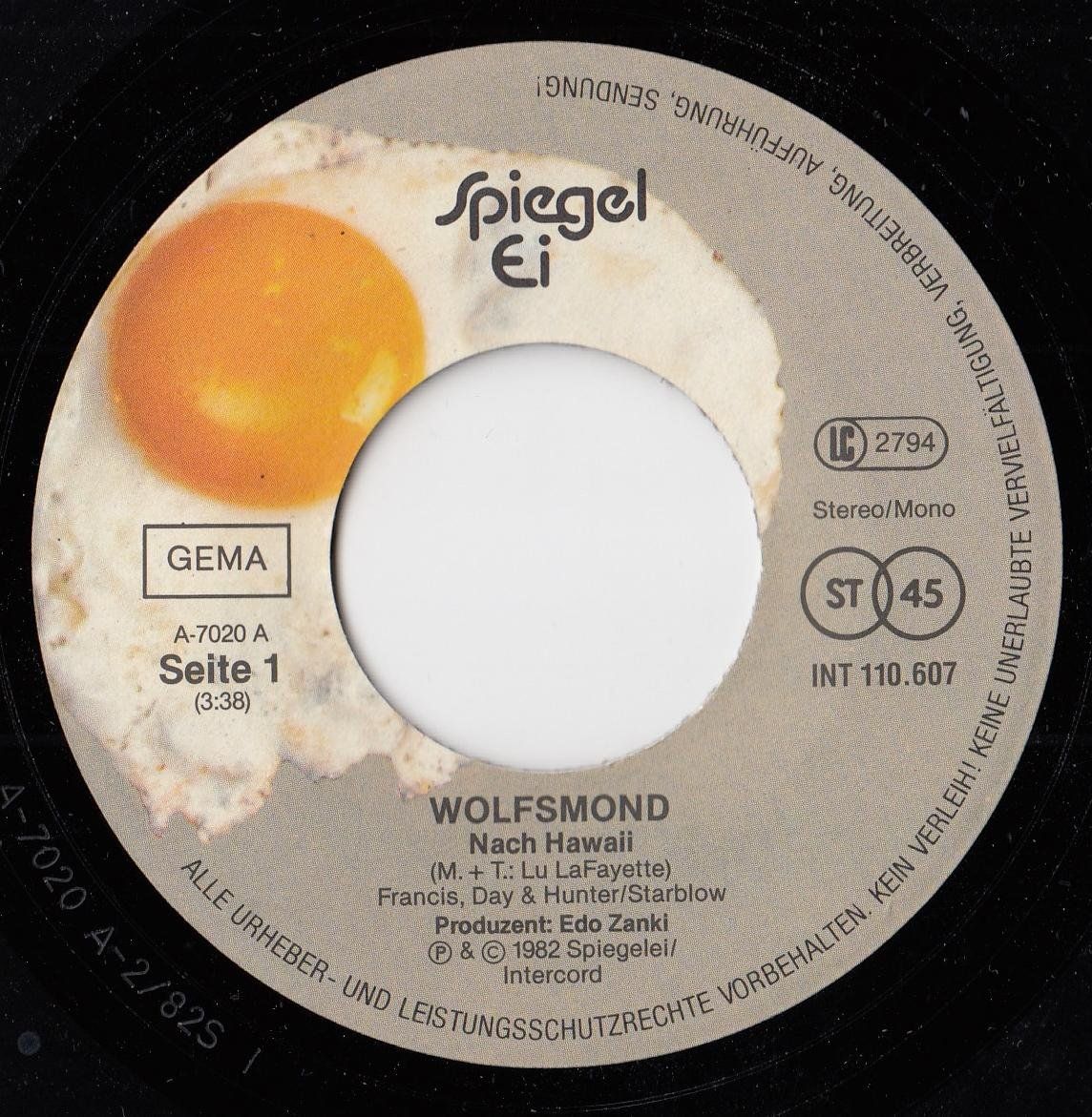 Schallplatten: Wolfsmond Vinyl Single von 1982 – Gebraucht aus Volketswil von Abcrecords 2