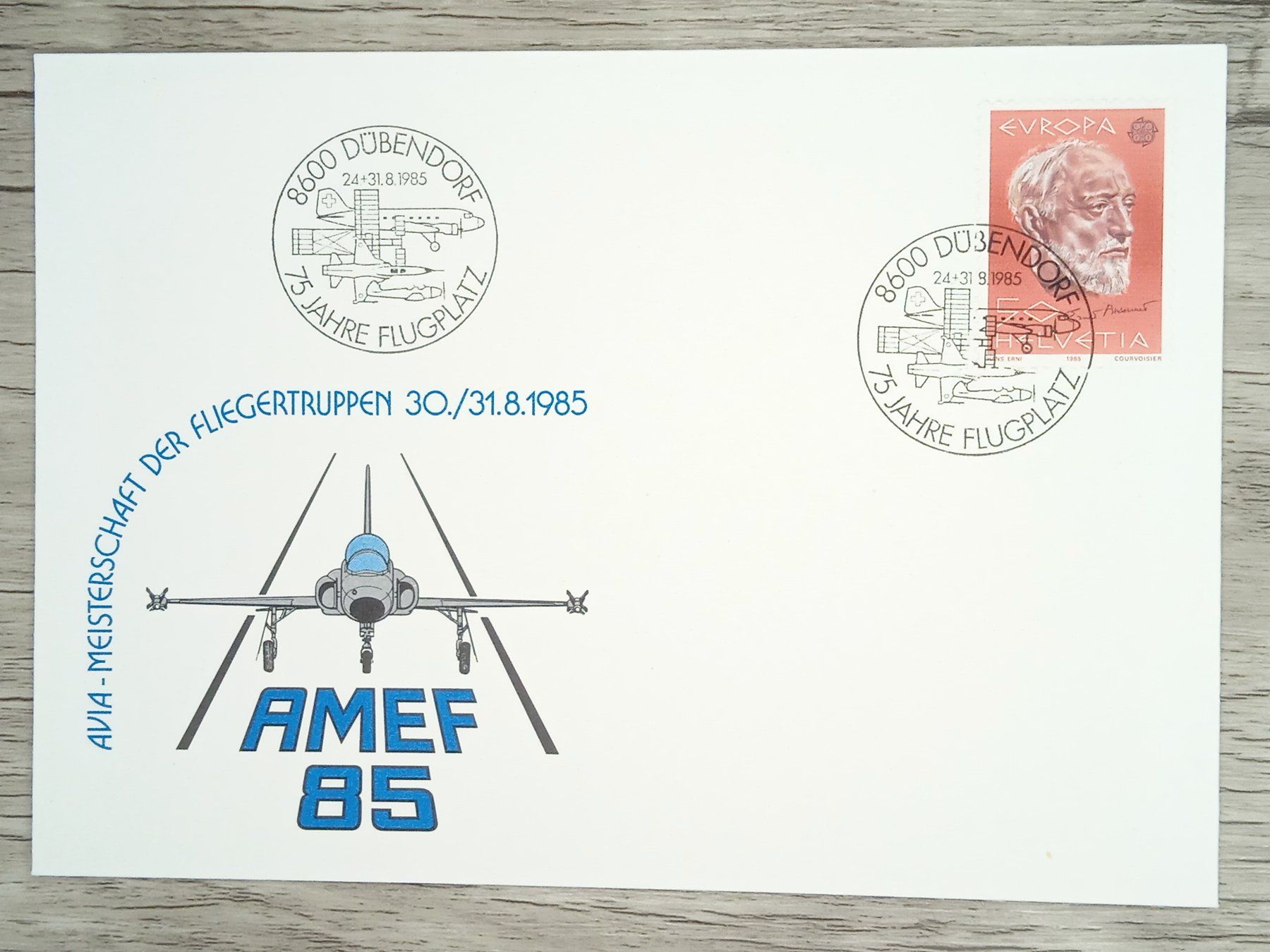 Tutti i francobolli: TR17 Enveloppe + Timbre Suisse 1985 – Usato da Cousset venduto da Patrick_Collections