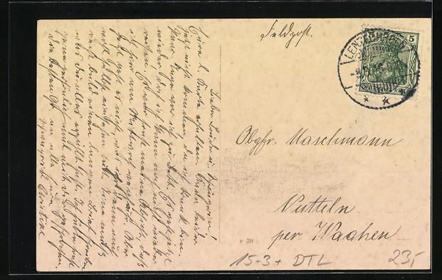 Cartoline postali: Lentföhrden, Flugzeuglehrer Gerhard Pet – Usato da Berlin venduto da bartko-reher 1