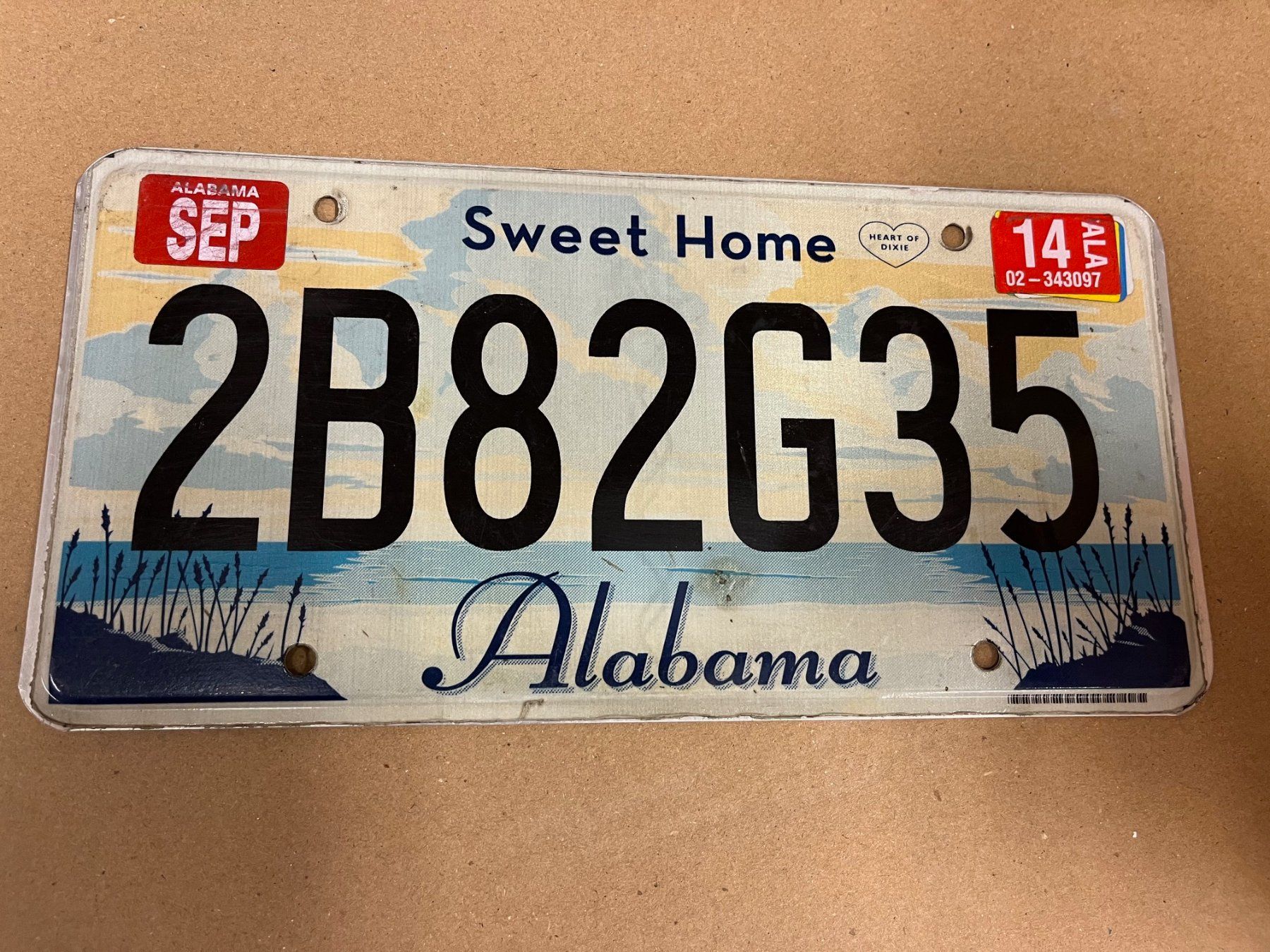 Schilder: Plaque américaine - Alabama – Gebraucht aus Matran von Bridge-Mania