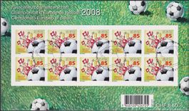 2008, Nr.1275A (Hopp Schwiiz) Zierbogen mit Ersttags-Stempel
