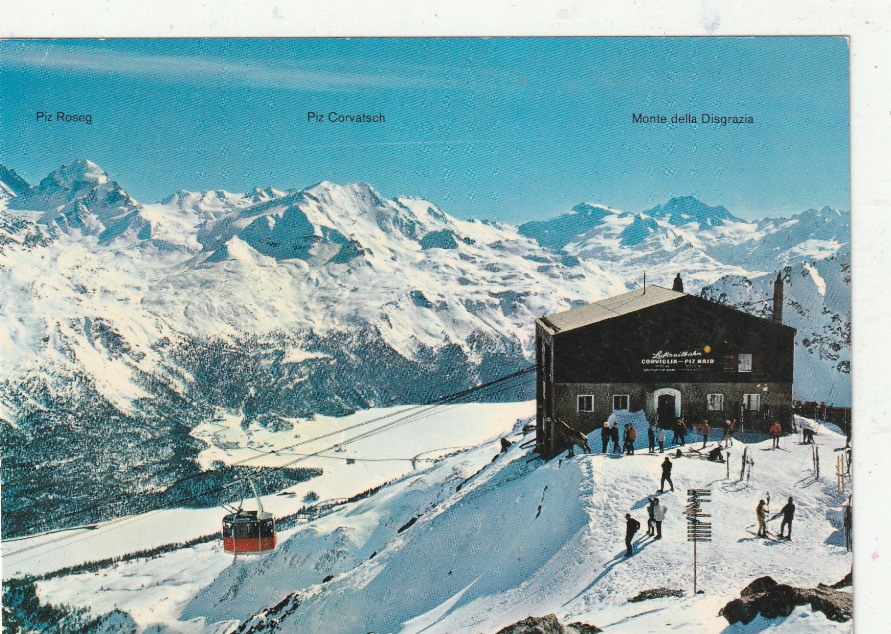 Ansichtskarten: Skibetrieb St. Moritz – Gebraucht aus Lumbrein von made02