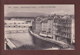 GENEVE - Quai Besançon Hugues - Tram