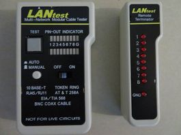 Kabeltester LANtest abzugeben