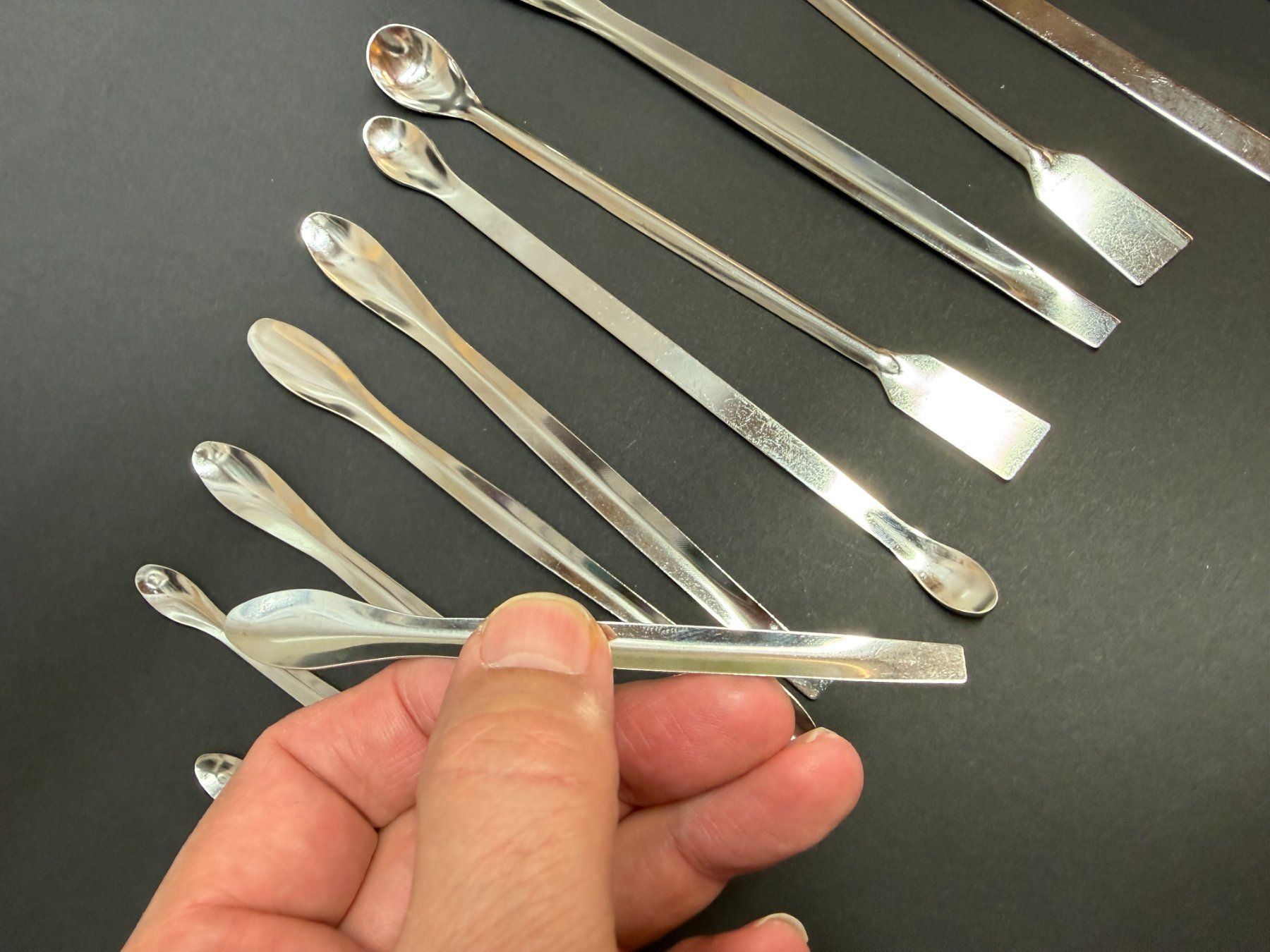 Cucchiai: Set mit 12 Spateln, Löffelspatel – Nuovo (secondo la descrizione) da Lützelflüh-Goldb venduto da Elementis 2
