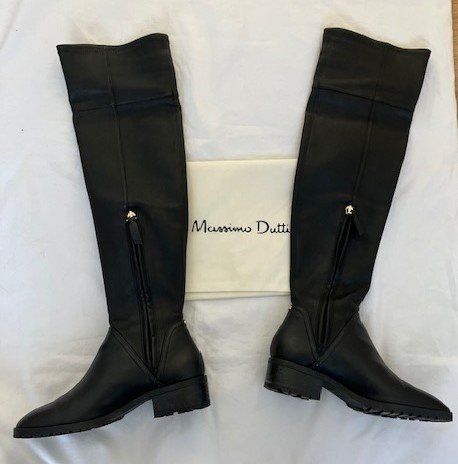 Massimo Dutti Scarpe da donna: Bottes Massimo Dutti T 36 cuir noir – Nuovo (secondo la descrizione) da Marin-Epagnier venduto da rchouchouu 2