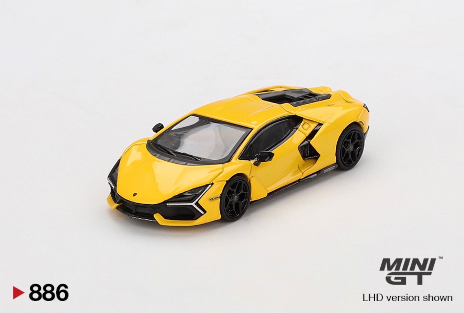 Lamborghini Modellini d'auto: Lamborghini Revuelto Giallo 1/64 Mini GT – Nuovo e nell'imballaggio originale da Wohlen AG venduto da PrivatSammlung 1