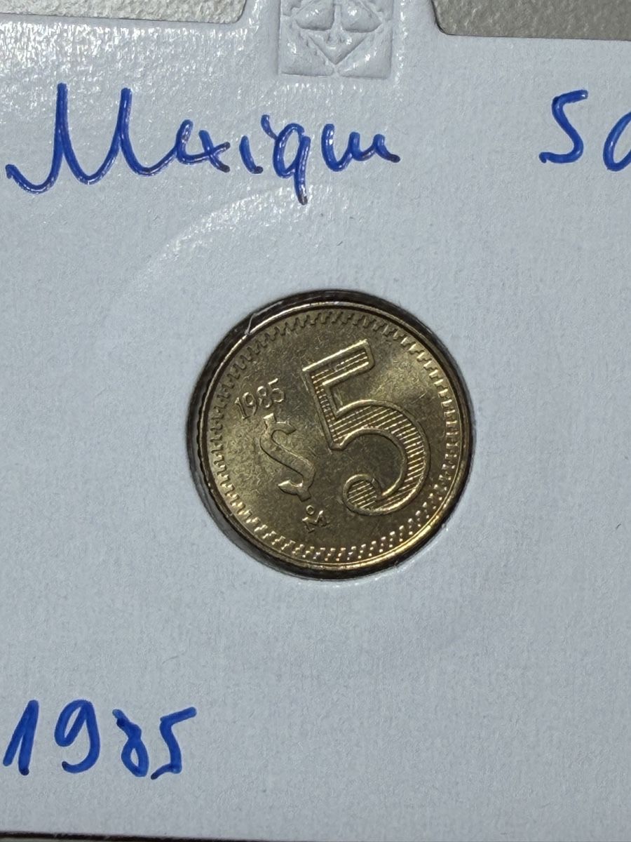 Toutes les monnaies: Mexique - 5 dollars - 1985 – D'occasion à Payerne par Mike1682