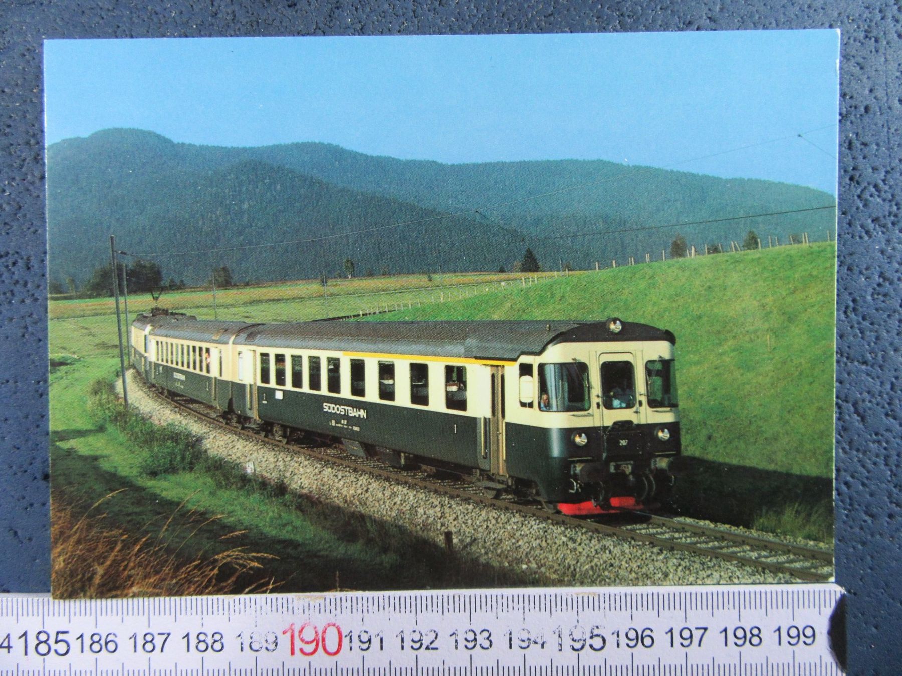 Cartoline postali: BAHN SCHWEIZ SOB PENDELZUG SÜDOSTBAHN AK – Usato da Ettingen venduto da Hausi4711