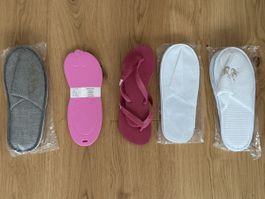 5 Hotelslipper bzw Flip Flop