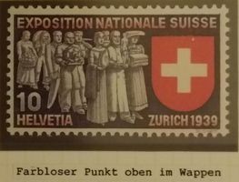 837) Abart weisser Punkt im Wappen postfrisch