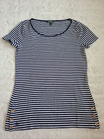 T-shirt rayé Lauren Ralph Lauren taille M bon état femme