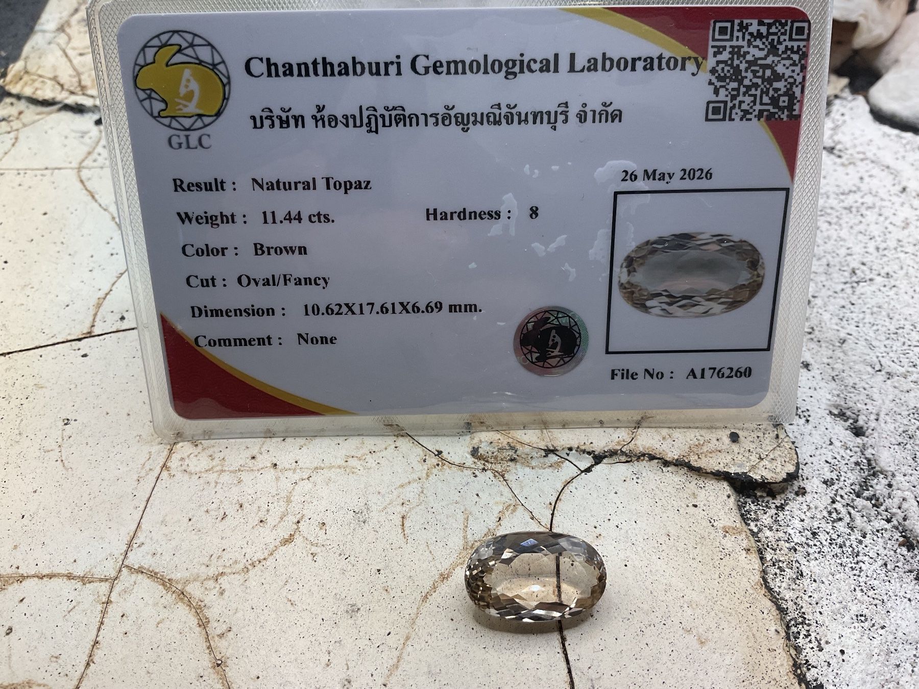 Pietre preziose: Imperial Topas, zertifiziert, 11.44 ct – Usato da luzern venduto da Alpendorf1 4