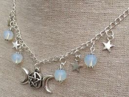 Amulett (Kette) mit Pentagramm, Wicca