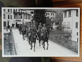 Echt Photo Karte / Offiziere auf Pferd von 1929