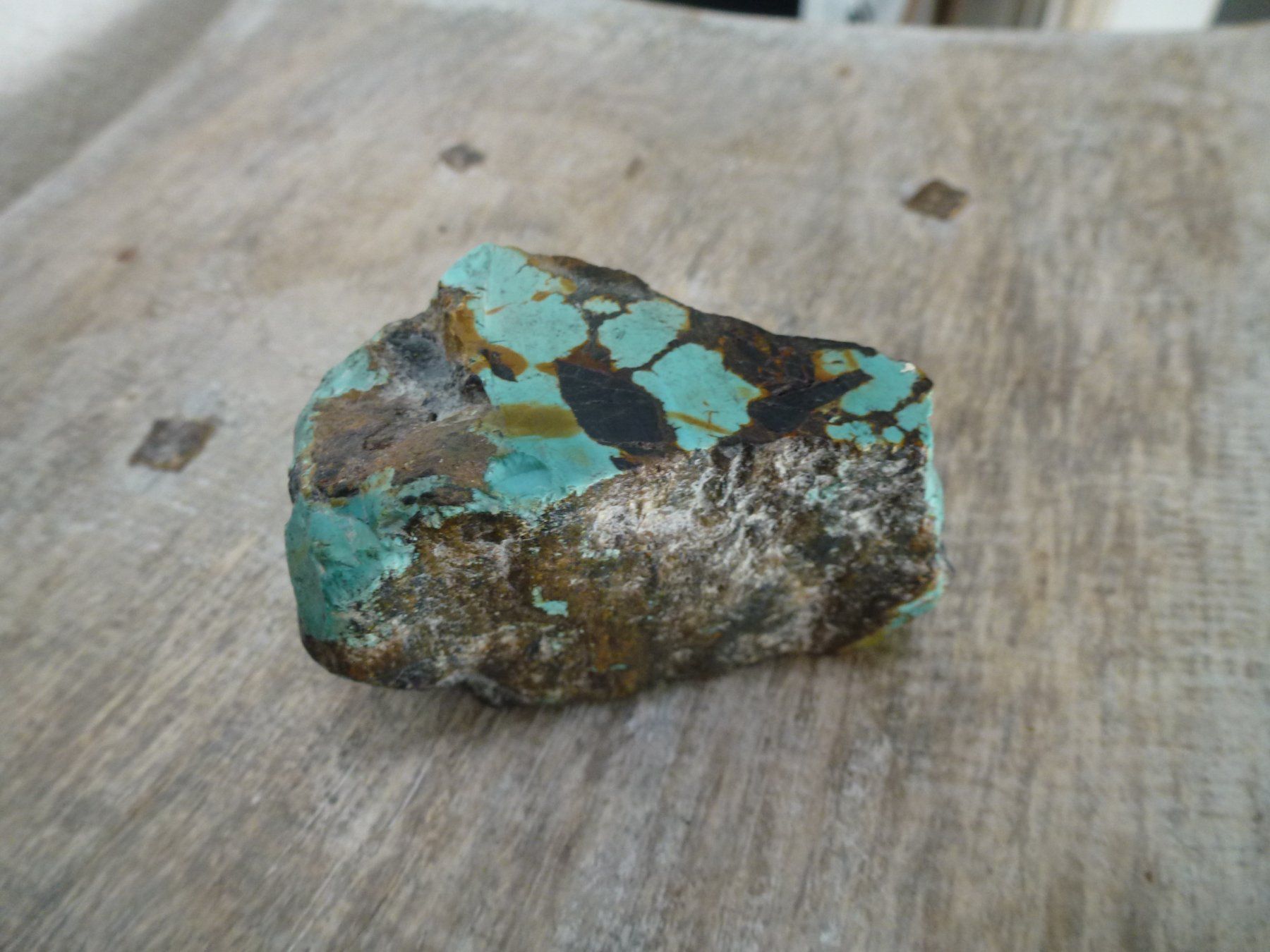 Mineralien & Heilsteine: Nevada Türkis mit Matrix – Gebraucht aus Esslingen von FetteSchnecke 1
