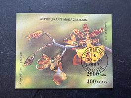 Madagascar 1993 Orchids Block 1993  gest.  (E230)