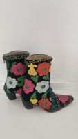 Stiefeletten Damen Stickerei Blumen Grösse 36 Top Zustand