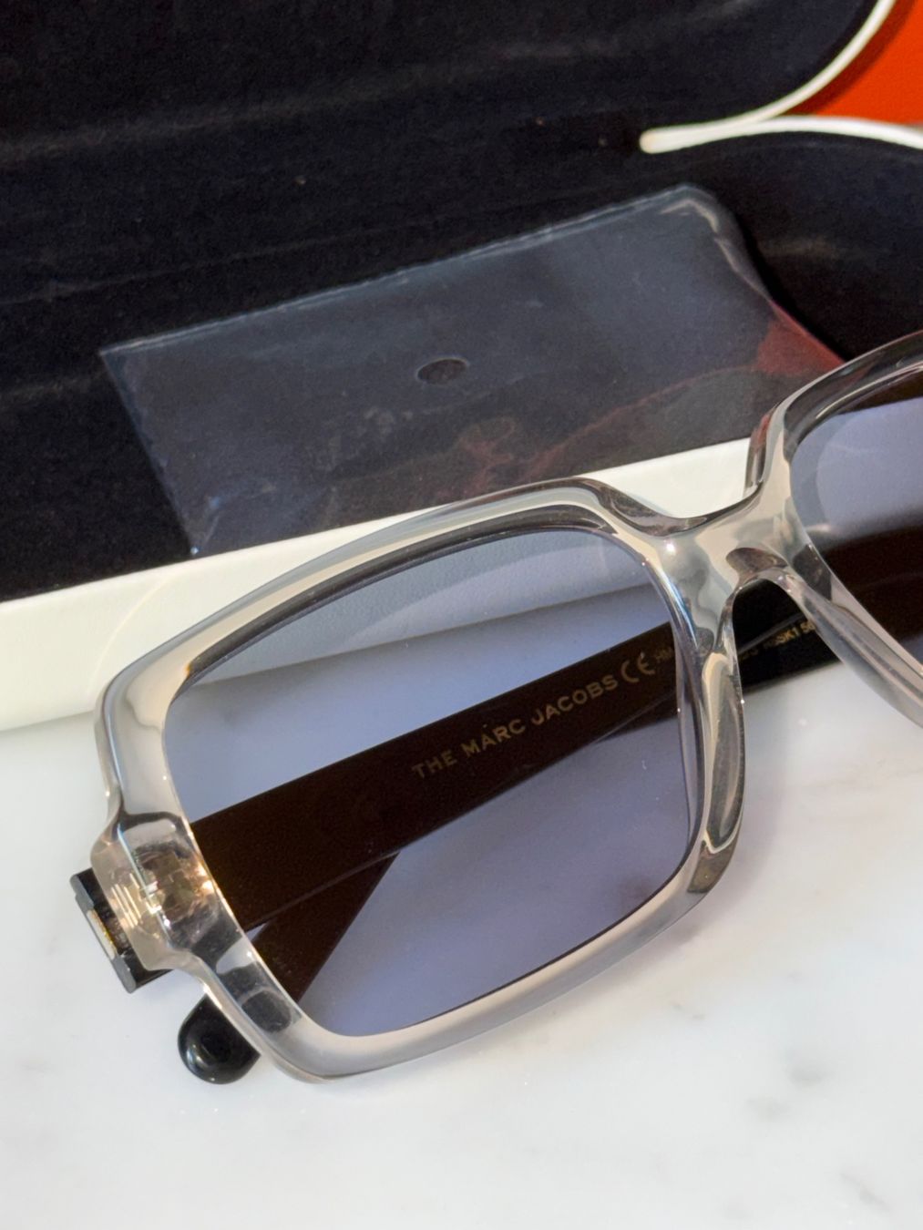 Marc Jacobs Occhiali & Lenti: Marc Jacobs Sonnenbrille, grau,Top Zustand! – Usato da Basel venduto da Blausara707 1