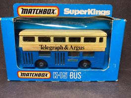 Matchbox Super Kings K-15 Bus - Telegraph & Argus OVP