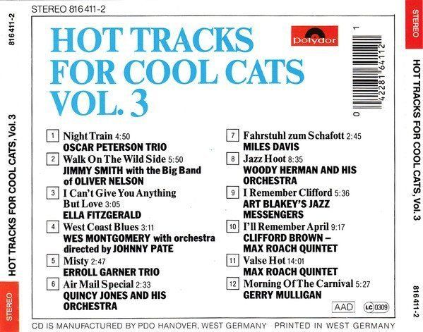 CD: Max Roach, Gerry Mulligan, Sonny Rollins, Quincy Jones, – Usato da Unterbäch VS venduto da Plasido 1