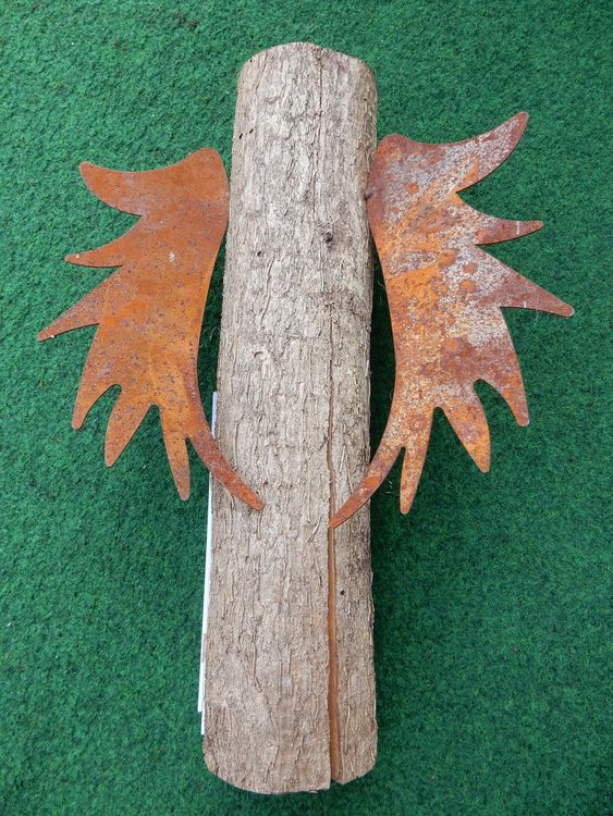 Rost + Holz Engel Engelflügel Dekoration für den Garten Kaufen auf