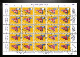1967 Bogen EFTA - HANDEL ZOLLFREI ERSTTAG