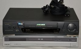 Videorecorder VHS Panasonic NV-HD630F + DVD Sony RDR-GX210