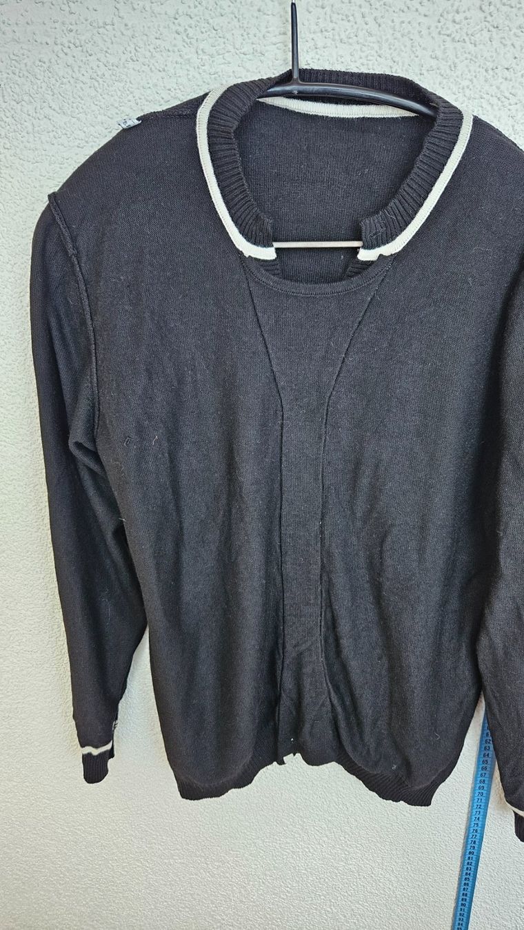 Maglioni & Felpe: Laguna Pullover (Strickjacken-Optik), schwarz/weiss, Gr. 40 – Usato da Staffelbach venduto da Frisco77 1