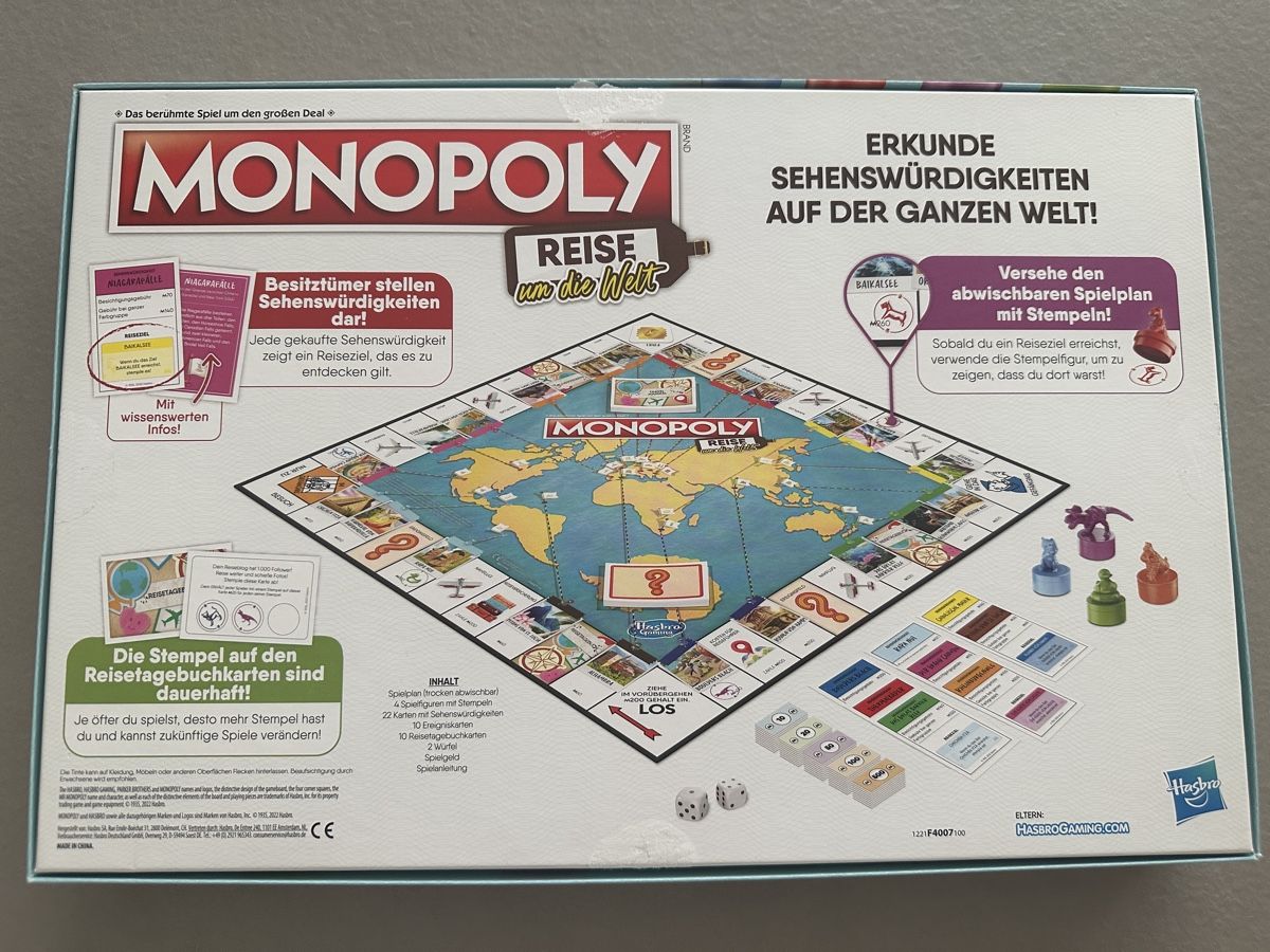 Hasbro Spiele: Monopoly Reise um die Welt – Gebraucht aus Berg SG von tob_5gnj 3