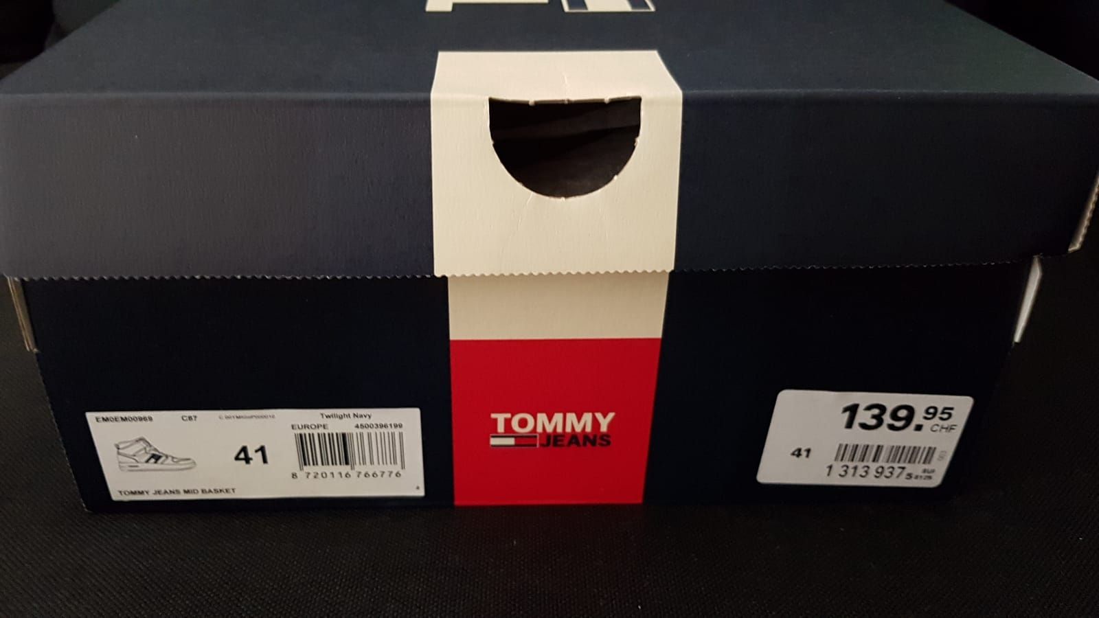 Tommy Hilfiger Scarpe da uomo: Tomy Hilfiger Mid Basket Gr.41,Leder. – Nuovo e nell'imballaggio originale da Zürich venduto da ata_c8nh 6