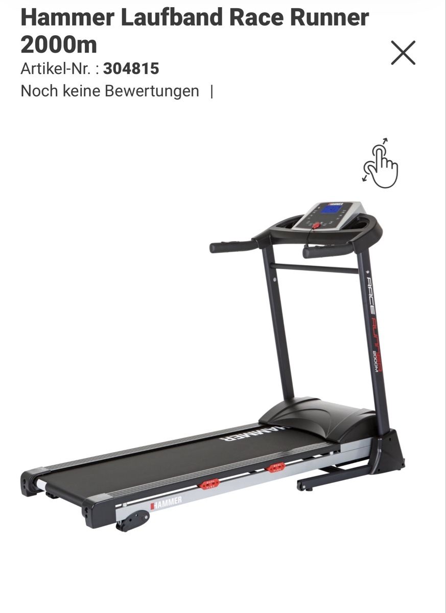 Hometrainer: Hammer Laufband Race Runner 2000m – Nuovo (secondo la descrizione) da Zürich venduto da nani85 5