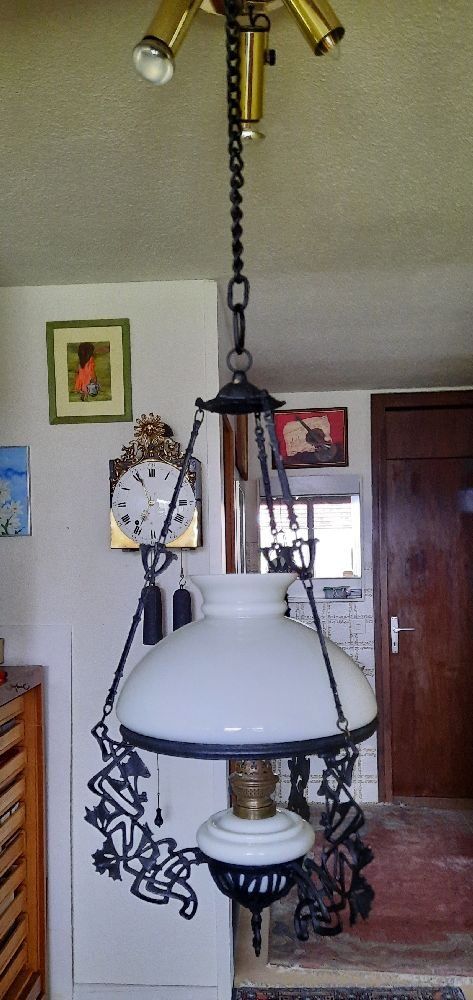 Lampade: klassische Petrollampe hängend – Usato da Eschenbach venduto da Alicekunst 2