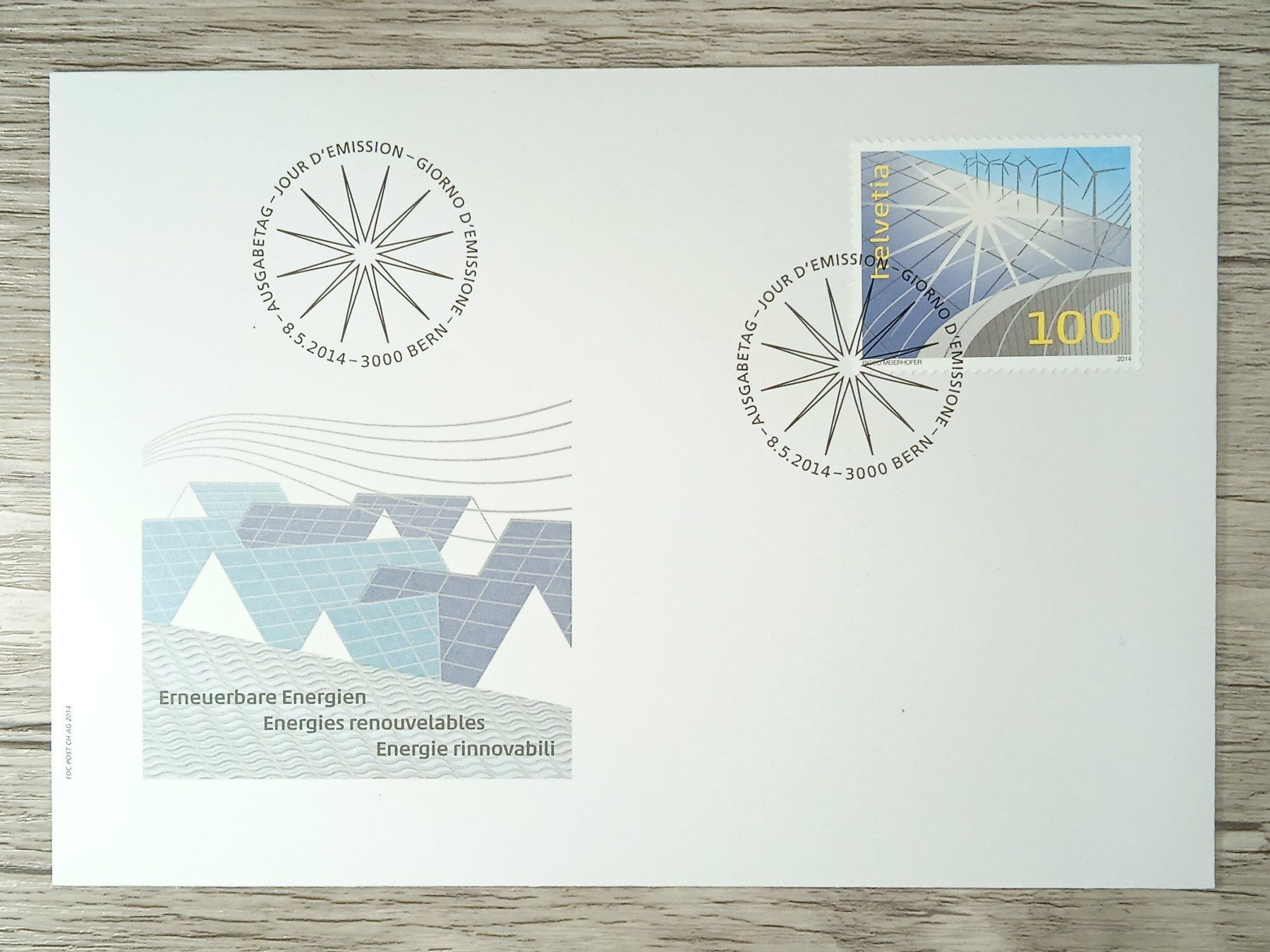 Tutti i francobolli: TR12 Enveloppe + Timbre Suisse 2014 – Usato da Cousset venduto da Patrick_Collections