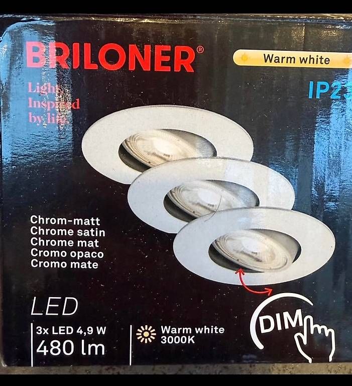 Lampadari & plafoniere: 3 spots LED encastrables BRILONER neufs – Usato da Martigny venduto da Nanisse 2