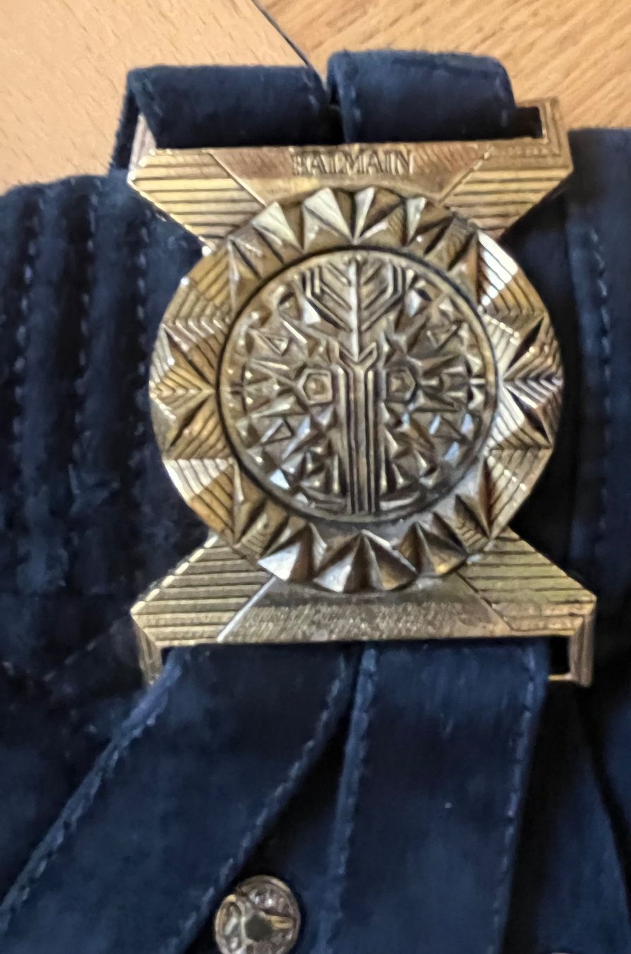 Balmain Gonne: BALMAIN, mini jupe en daim, – Usato da Genève venduto da dachaw 3