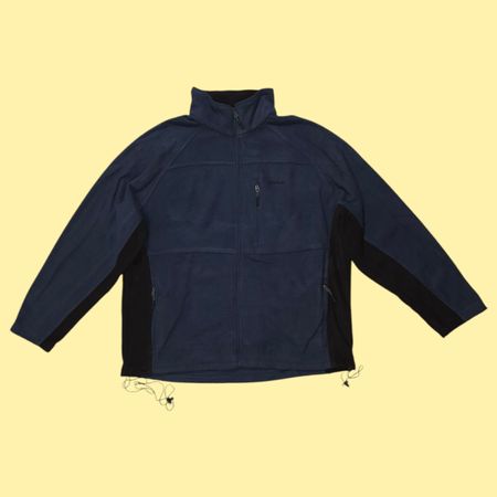 Blue/Black Reebok Fleece Jacket with drawstring 💥💫