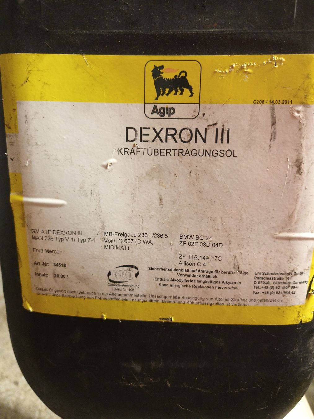Tutti gli attrezzi: getriebeöl dextron 3 – Nuovo (secondo la descrizione) da Gontenschwil venduto da Jeepli1970