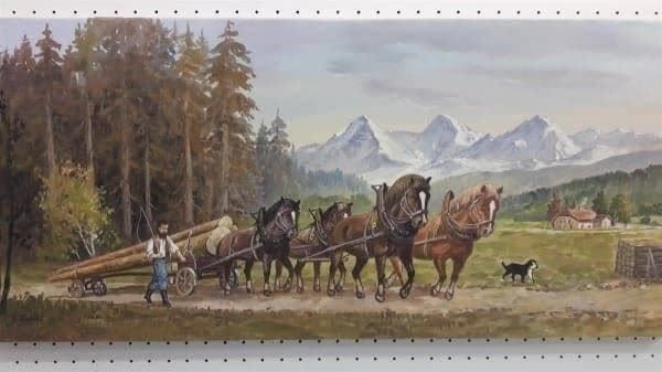 Tableaux: E.Kurti "Langholz Sommer" Oelgemälde – D'occasion à Zürich par Galerie-Kunst