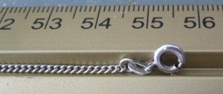 Catenine: Chaînette Ag800, 55.5cm, maille Anglaise – Usato da Nyon venduto da WHTF 6