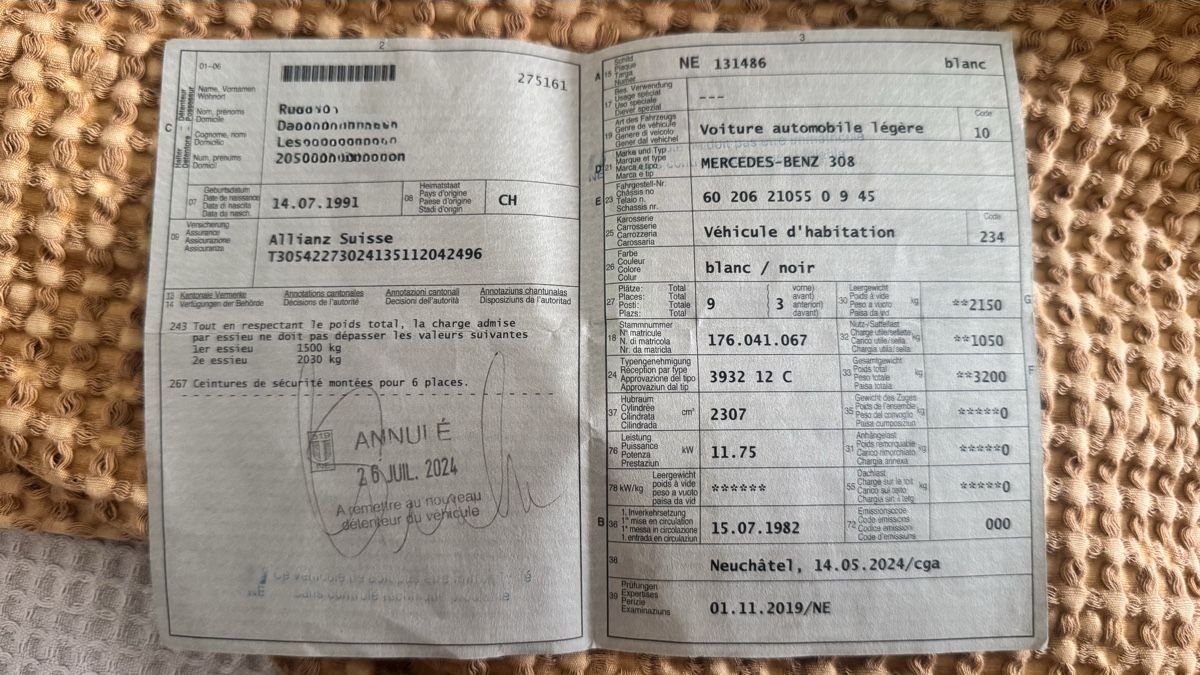 Mercedes-Benz Camping Fahrzeuge: Campervan Mercedes 308 – Gebraucht aus Cheyres von JBLcharly 9