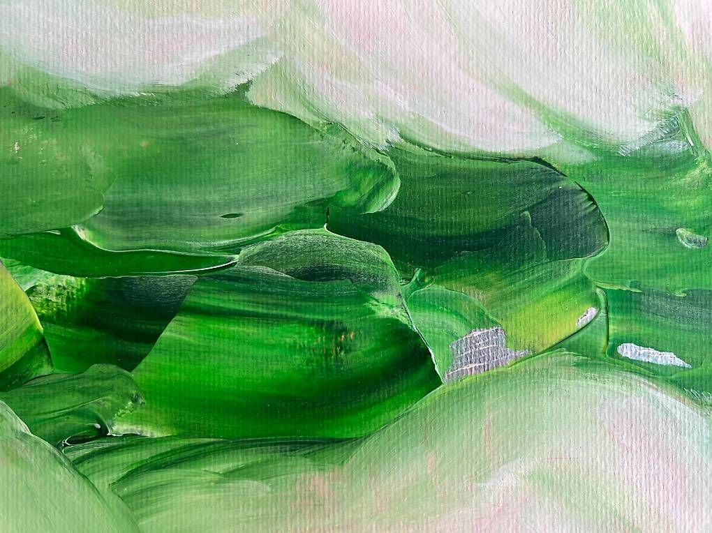Dipinti: Acrylbild 20x60cm grün – Nuovo e nell'imballaggio originale da Urdorf venduto da manuela4 3