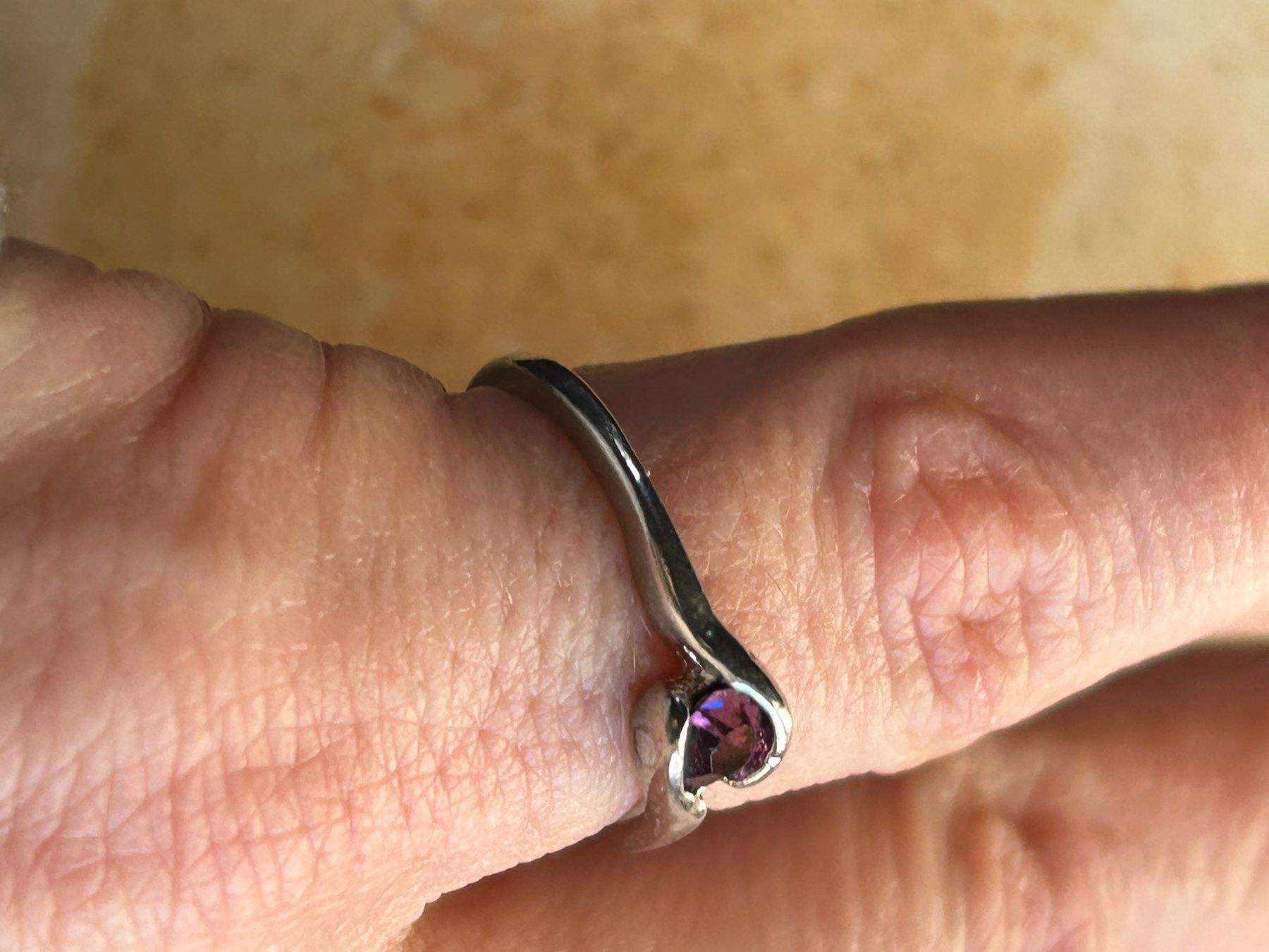 Anelli: Silberring mit Amethyst, Gr. 49.5 – Usato da Dittingen venduto da Bellevista 2