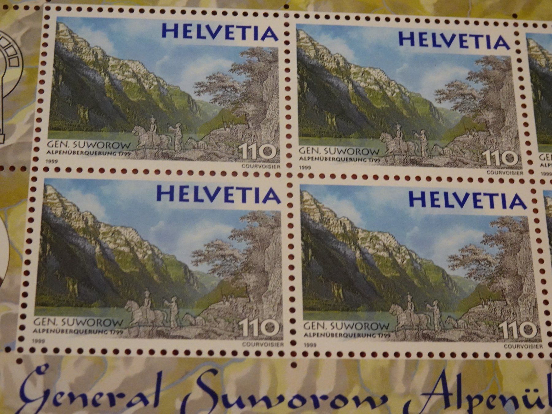 Tutti i francobolli: 1999 KLEINBOGEN POSTFRISCH, GENERAL SUWOROW ALPENÜBERQUERUNG – Nuovo (secondo la descrizione) da Eschenbach SG venduto da eDaisy 1