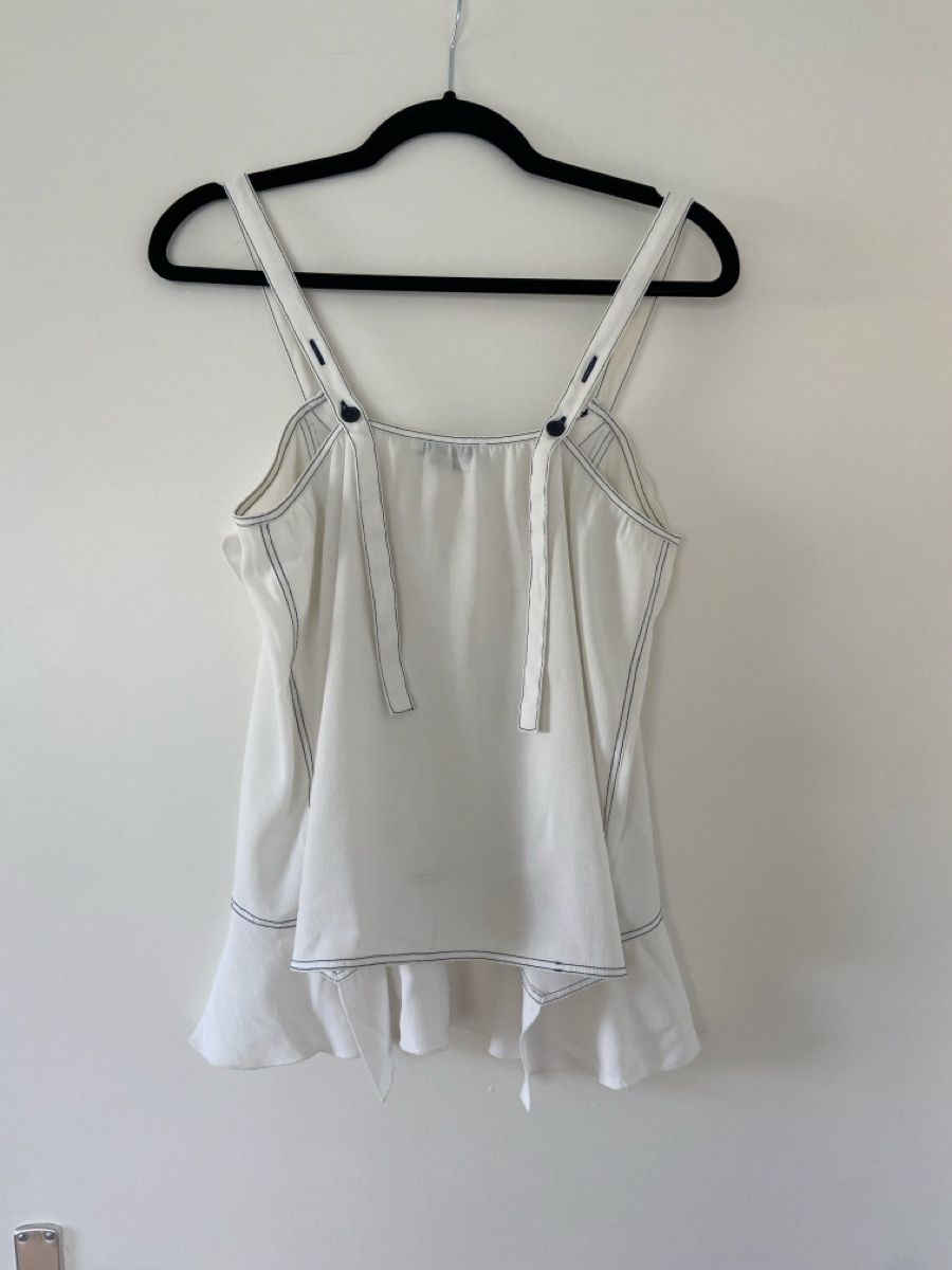 Top: Reserved Summer Top, Size 36, White - Stylish & Light – Usato da Urdorf venduto da anna_de 2